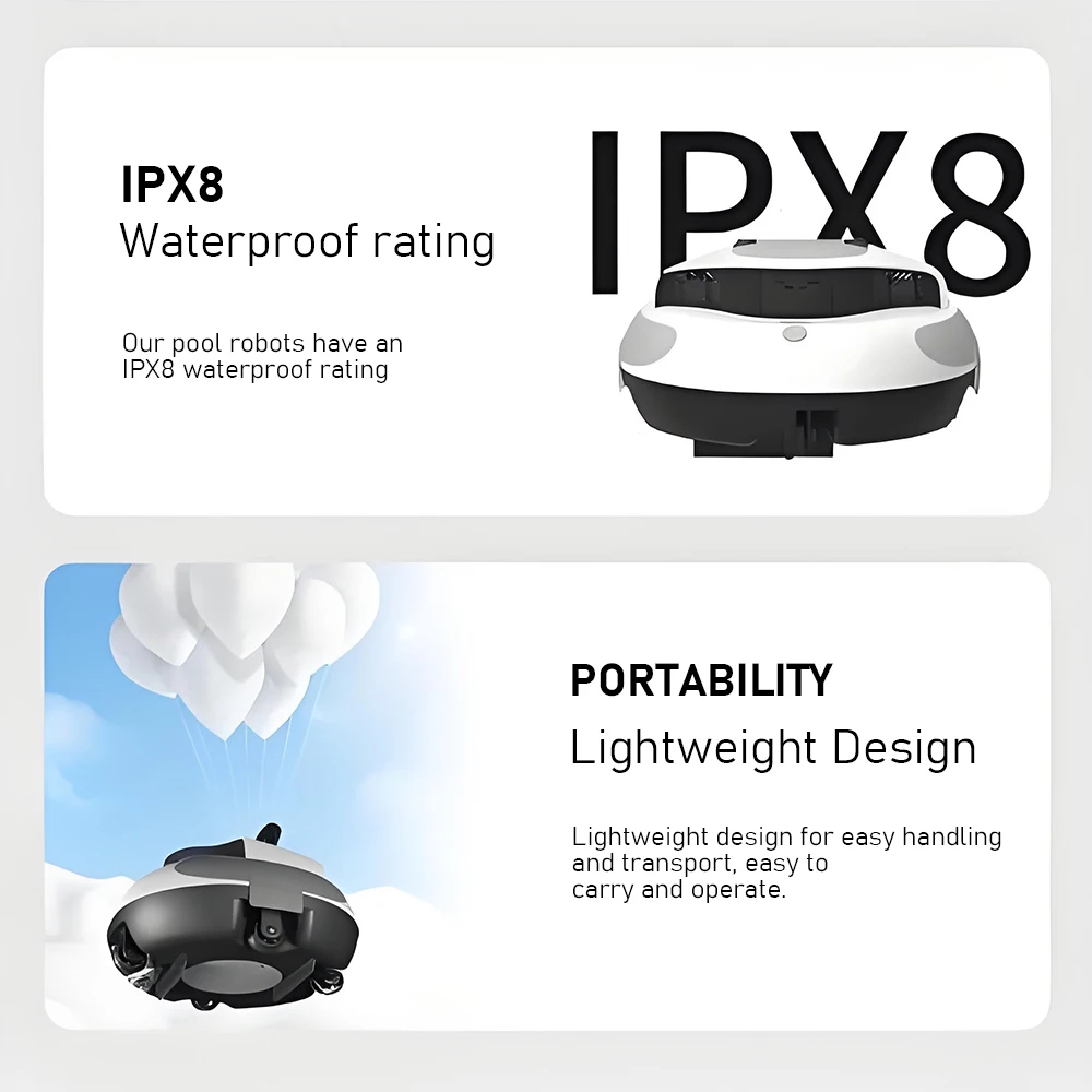 Mini Cleaning Robot Pool Automatic Underwater Vacuum Cleaner Fast Charge Fish Pool Bottom Sweeping Vacuum Cleaner