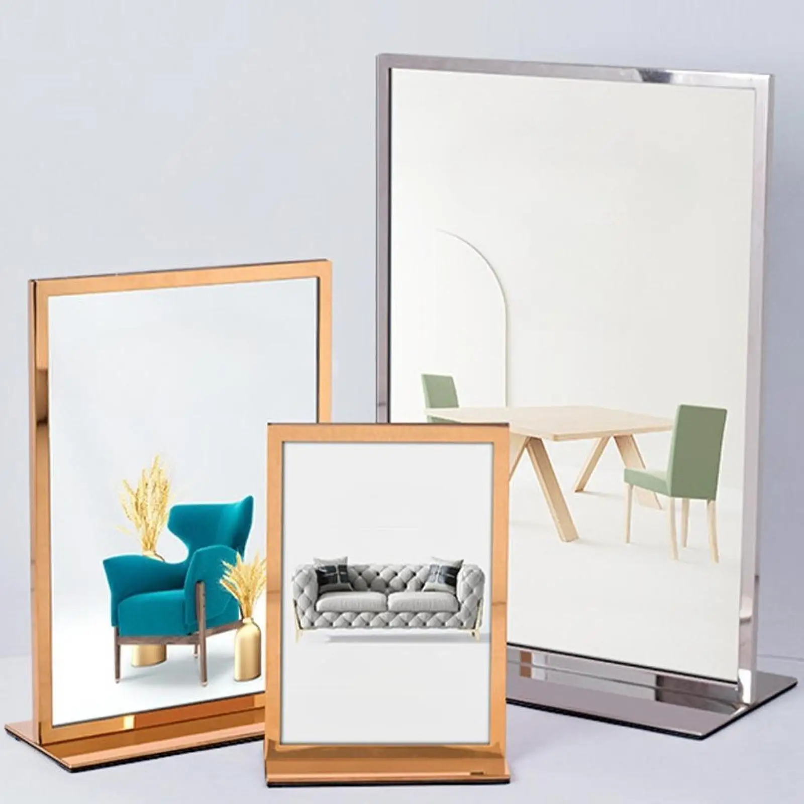 Poster Stand Double Sided Display Promotional Signs Sign Stand Tag Advertising Store Reusable Frame Desktop Sign Stand Holder