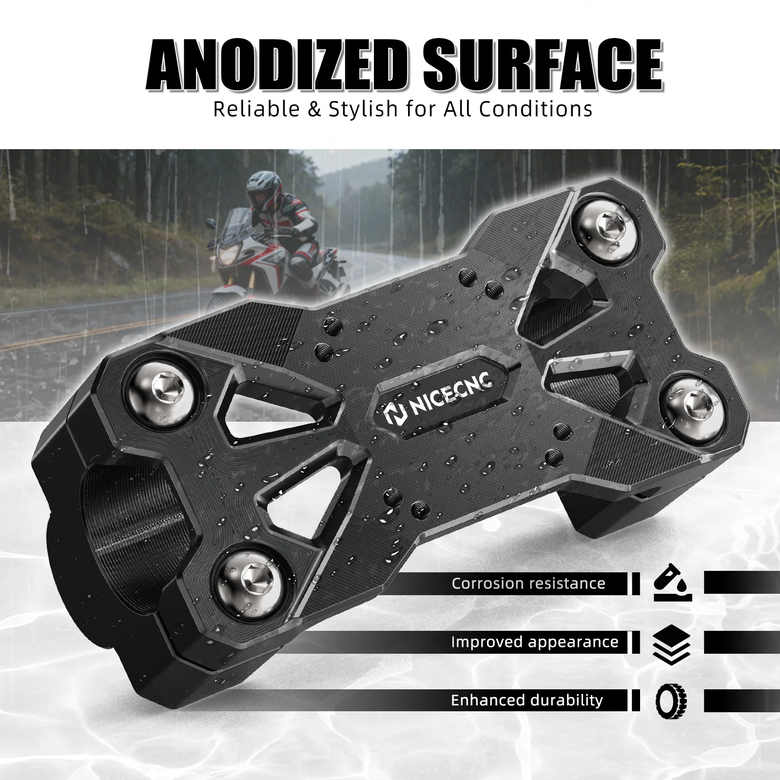 Untuk Honda CRF1100L Africa Twin 2020-2025 2024 Pengangkat Setang Sepeda Motor 25mm Untuk Honda CRF1100L Africa Twin Adventure 2020-2025