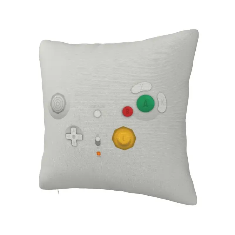 Custom Gamer Gaming Controller Pillow Case 45x45cm Electronic Pattern Wireless Box Console Design Luxury Cushion Cover Velvet