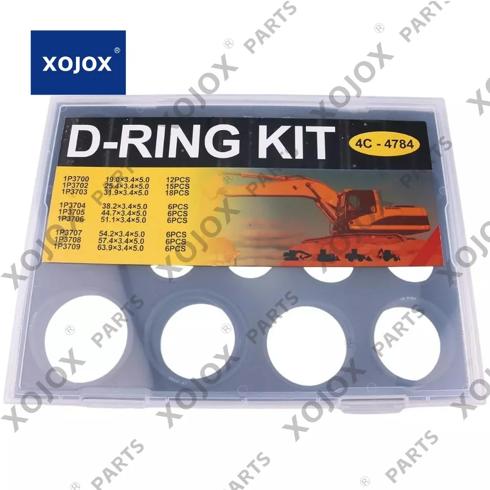 

Комплект уплотнений XOJOX D-Ring 4C-4784 4C4784 для экскаватора Caterpillar CAT нитрил 90