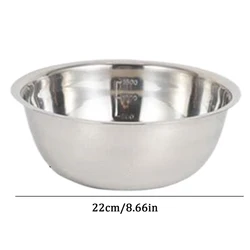 Stainless Steel Mixing Bowls Non Slip Nesting Whisking Bowls Set Mixing Bowls For Salad Large Capacity Cooking Baking Bowls