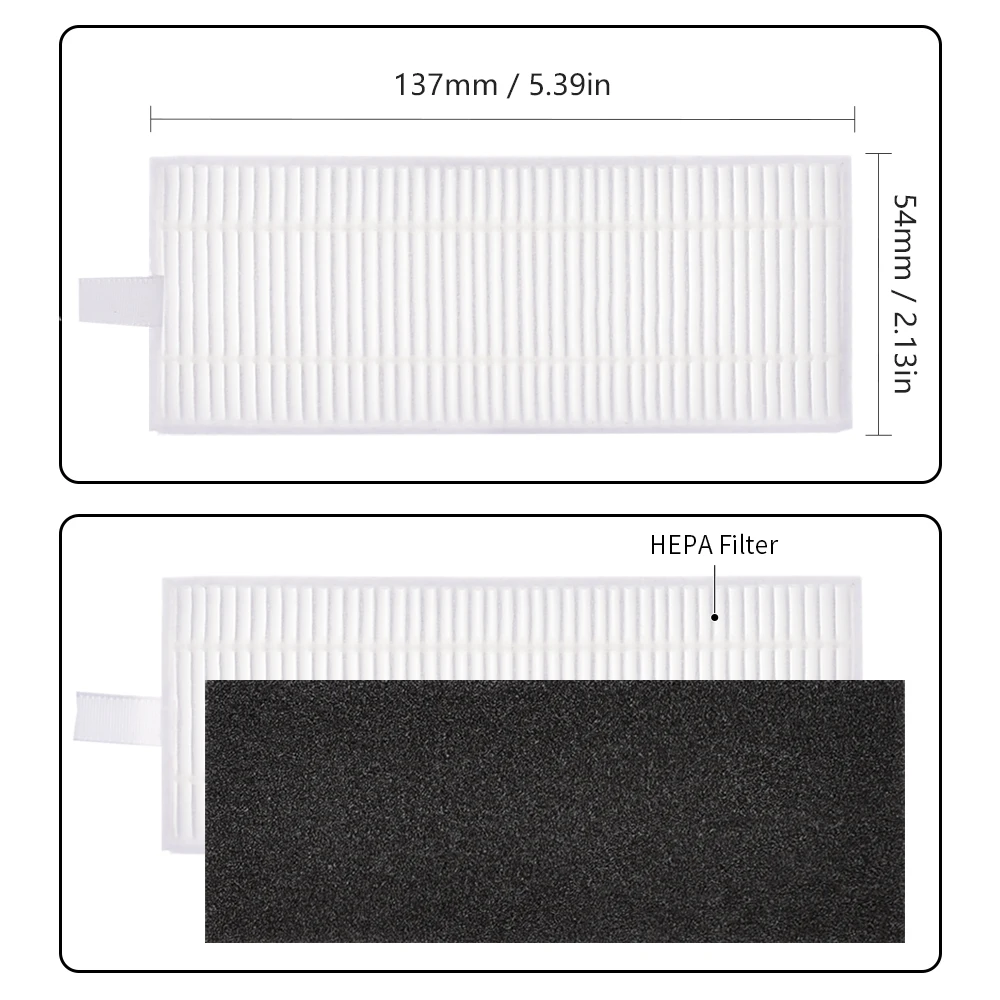 Main Roller Side Brush HEPA Filter Mop Cloth for Ecovacs Deebot U2 U2 Pro DGN22 Robotic Vacuum Cleaner Spare Parts Accessopries