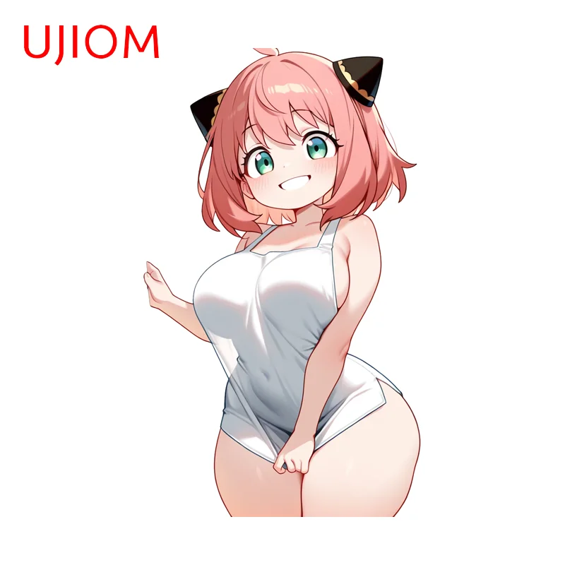 UJIOM NSFW Anya Forger Seductive Picture Wall Sticker Simulated Functional Cupboard Decal Adorable Kitchen Cupboard Decoration