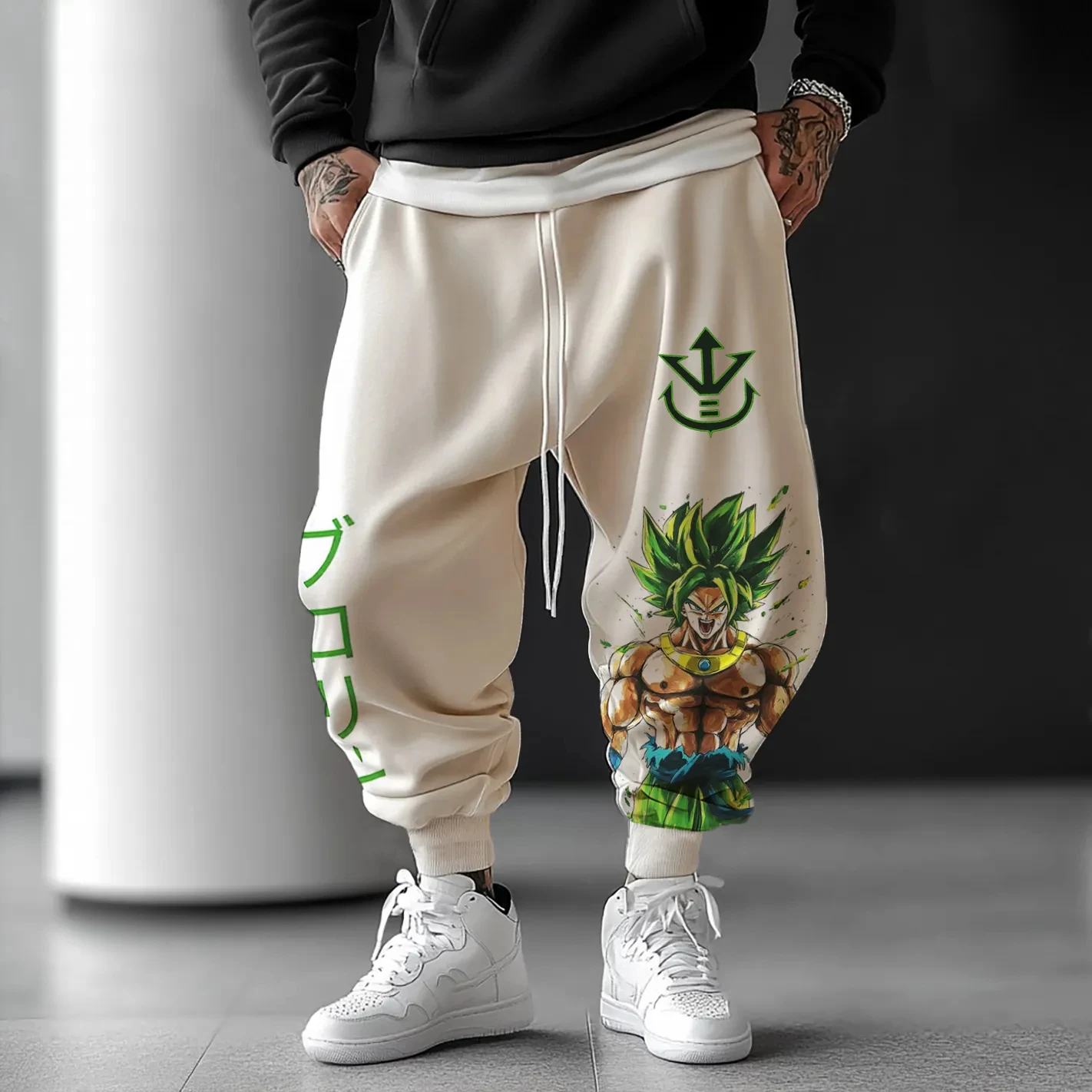 2025 لعبة دراغون بول أنيمي الطرفية الخريف الشتاء جديد القطن فضفاض السراويل الرياضية الأمريكية الرجال النساء الهيب هوب السراويل الضيقة