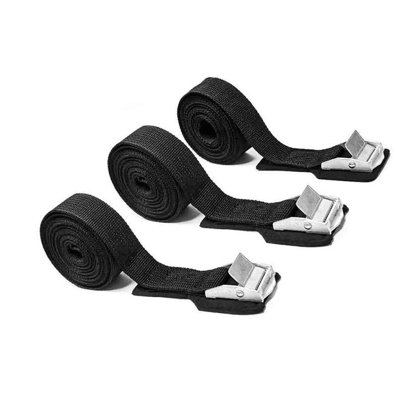 3 Pcs of 1M Buckle Fastening Strap Strong Ratchet Belt Cargo Lashing With Suitable For Multiple Scenarios Metal Tightening Strap