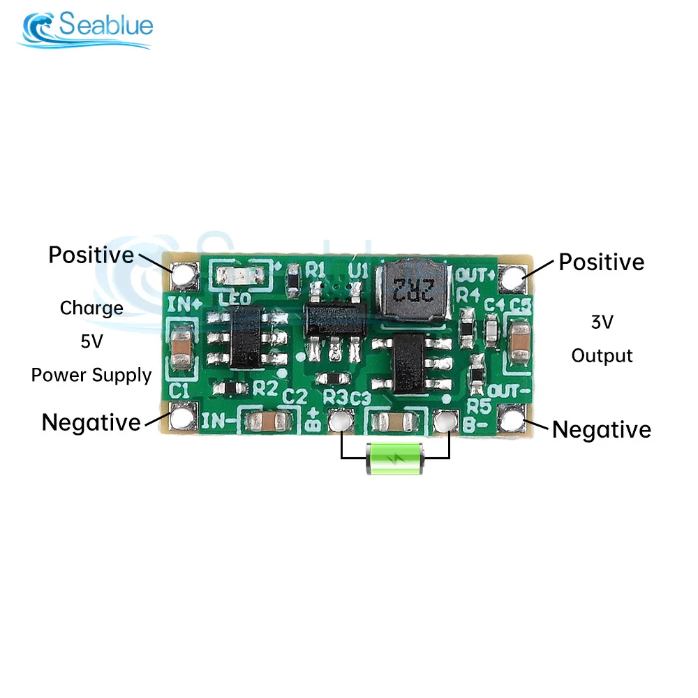 AA/AAA dry battery modified to lithium battery 3V-4.2V to 3V 1.5V charging and discharging toy remote control mouse modific