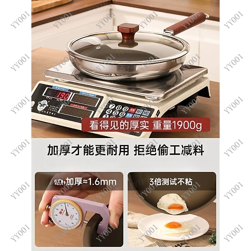28cm 30cm Titanium Cooking Wok Non-stick Frying Pan for Induction & Gas