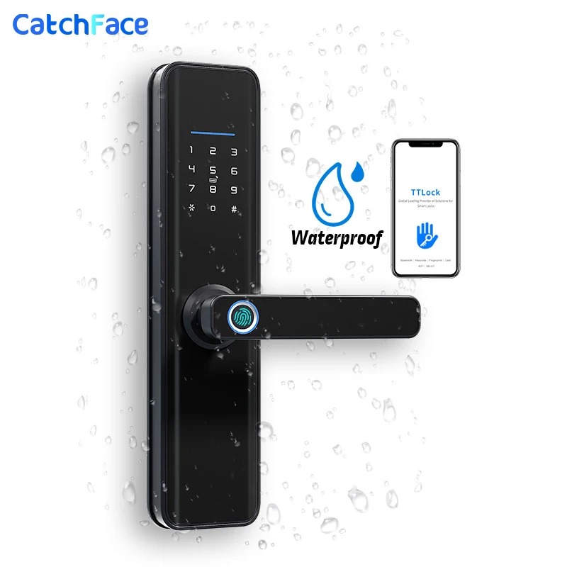 TTLock Fingerprint Smart Door Lock Safe Digital Electronic Lock With Bluetooth APP Password RFID Unlock For Home Security