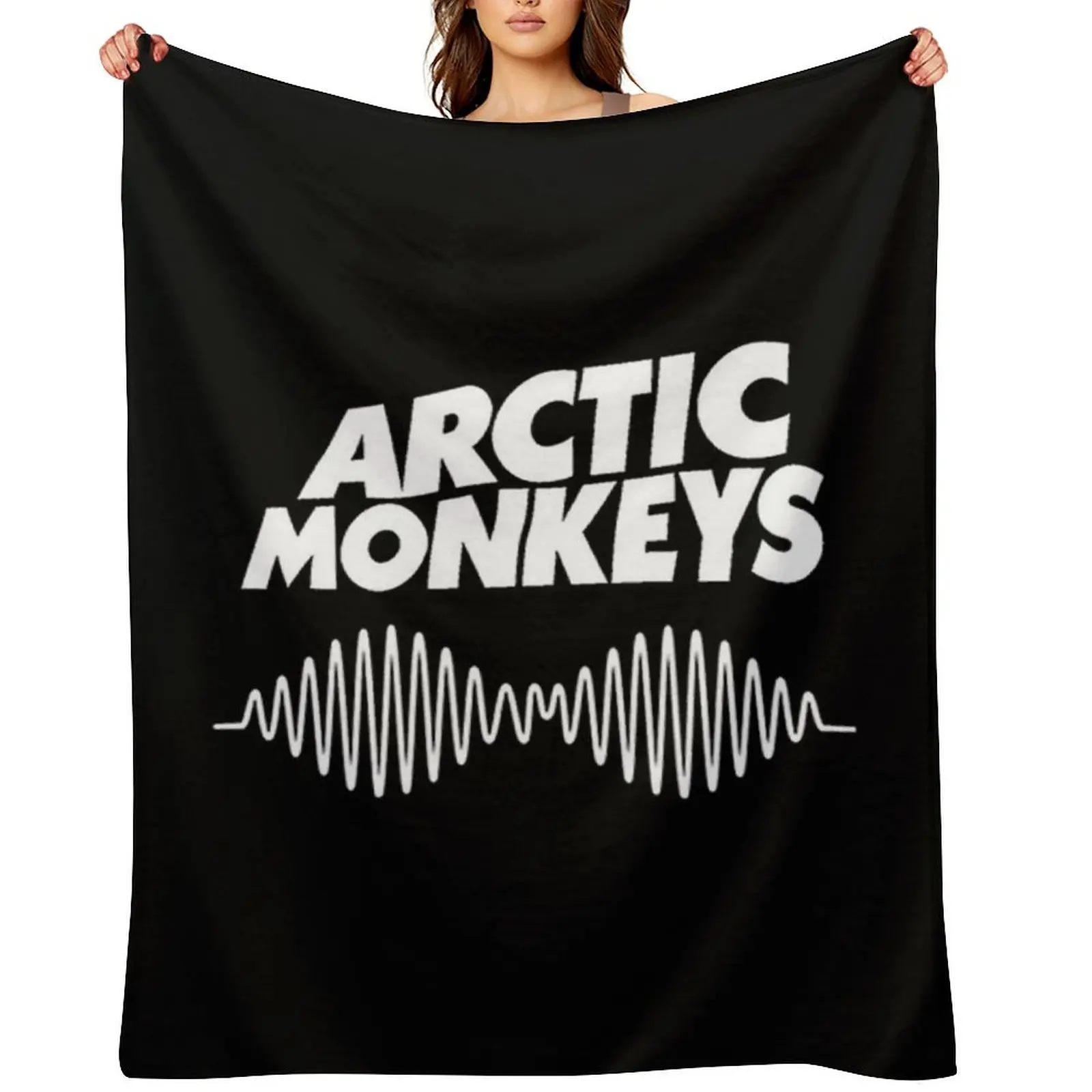 Couverture décorative à carreaux avec logo des singes, couverture décorative pour lits, couverture douce pour lits