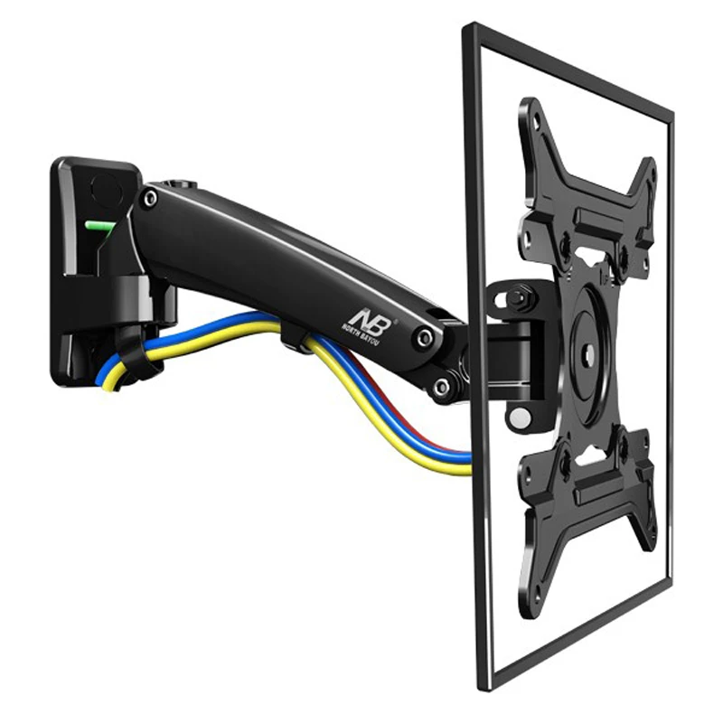 Soporte de pared NB F200 para TV LCD, brazo de monitor de 30-40 pulgadas, 5-10kg, movimiento completo, resorte de prensa de Gas giratorio 360, 200x200