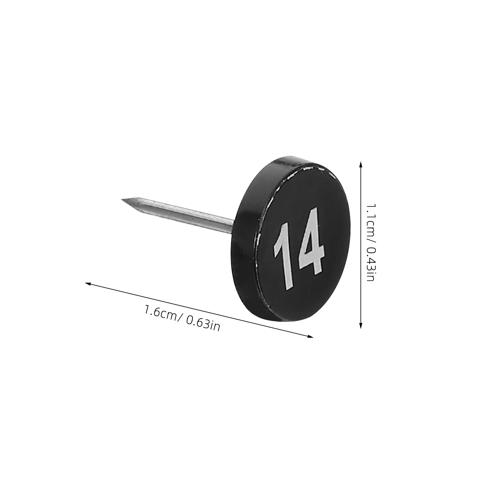 100Pcs Numbered Push Pins Flat Rounded Thumb Tacks 1-100 for Cork Board Wall Display Office School Project Organization