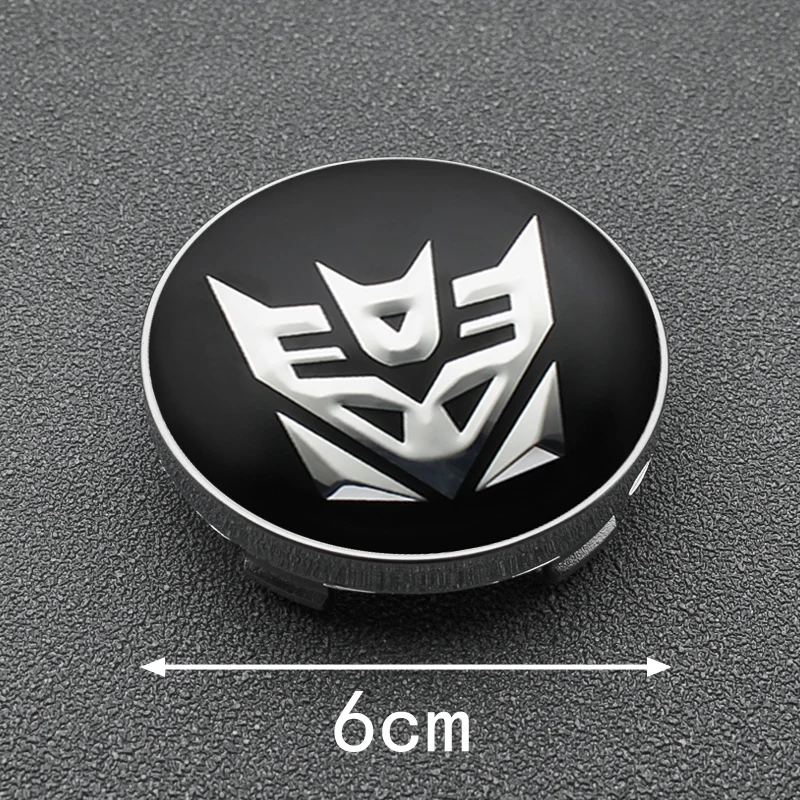 4/8pcs 56mm 60mm Car Wheel Center Hub Cap Sticker Car Styling Transformers Badge Emblem Rim Cover Auto Decorative Accessories