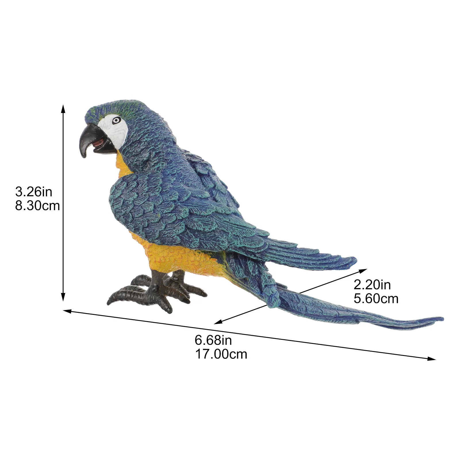 Mini Lifelike Artificial Parrot Simulation Garden Decoration Outdoor Parrot Bird Ornament Birds Decoration Lifelike Birds