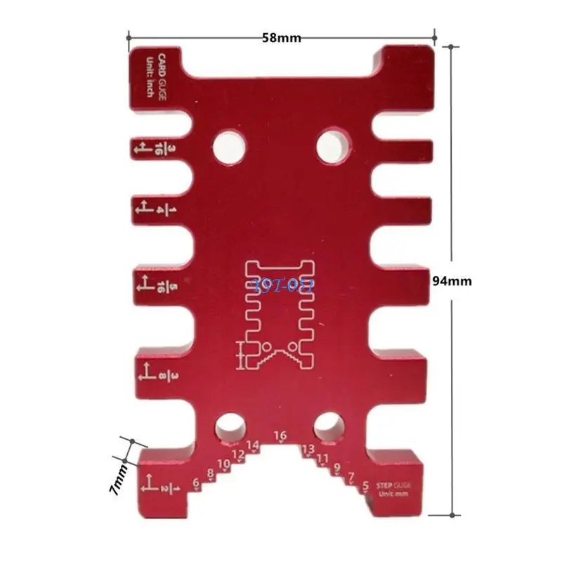 E15A عالية الدقة لسان قياس حاكم القاطع قطع النجارة لسان للنجارة النقش بمناسبة دليل المنشار دليل حاكم #6