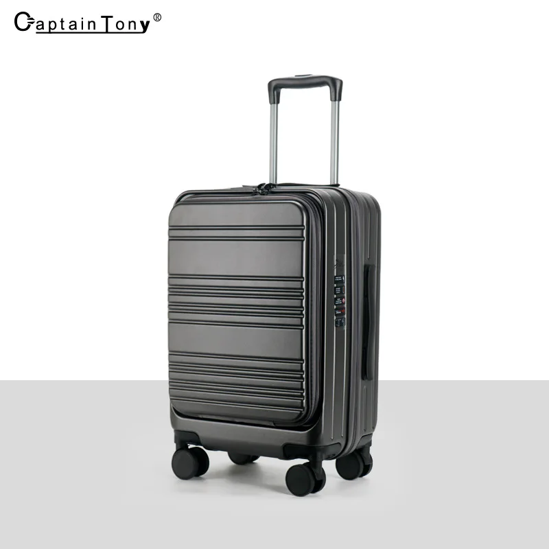 DOIAESKV-Grande Capacidade Frente Abrir Mala, Boarding Case, PC Trolley, 20 "Boarding Case, 28"