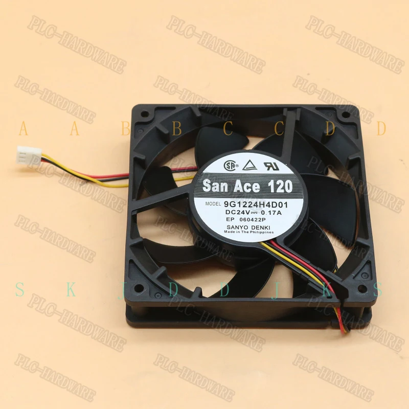 M  New 9G1224H4D01 DC 24V 0.17A 12025 12CM 3 PIN FAN For SANYO