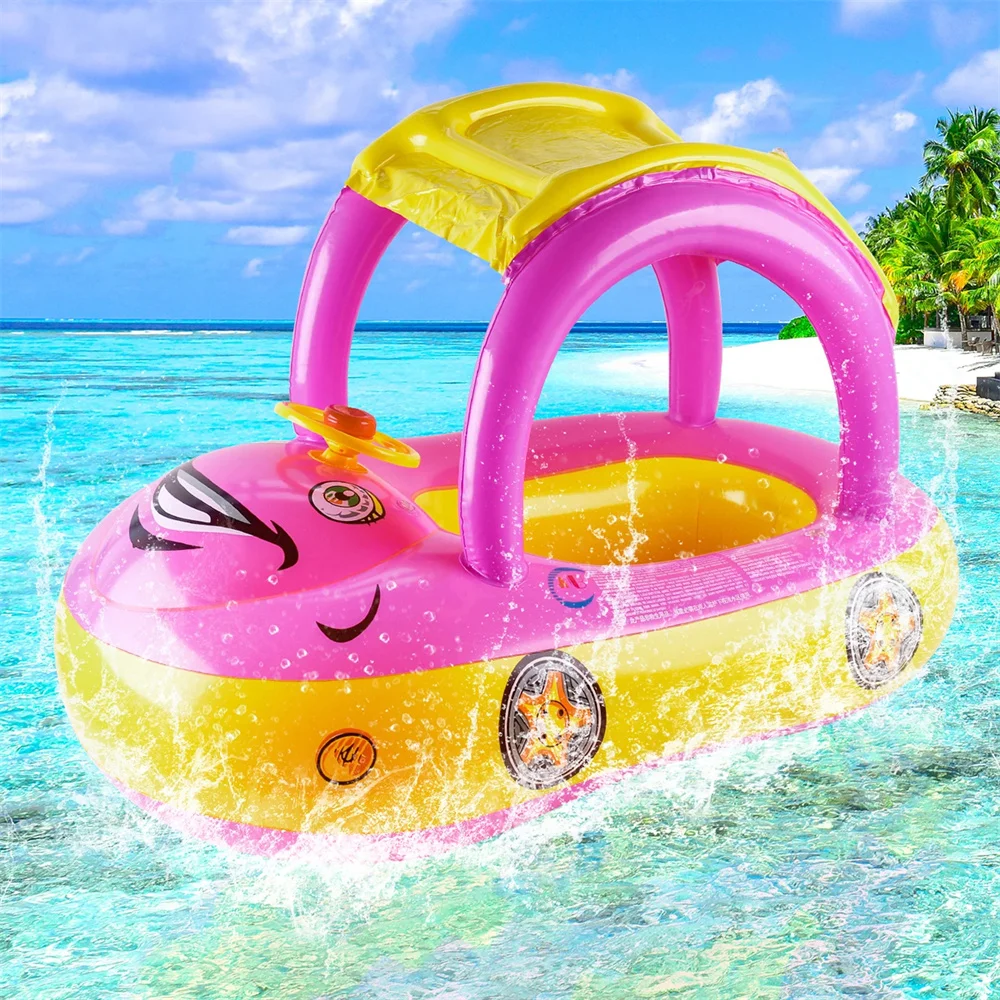 Kids Swim Ring Toddler Float Baby Swimming Ring Beach Toys Child Float Suitable for 1-5 Year Olds Fun Pool Accessories Water Pla