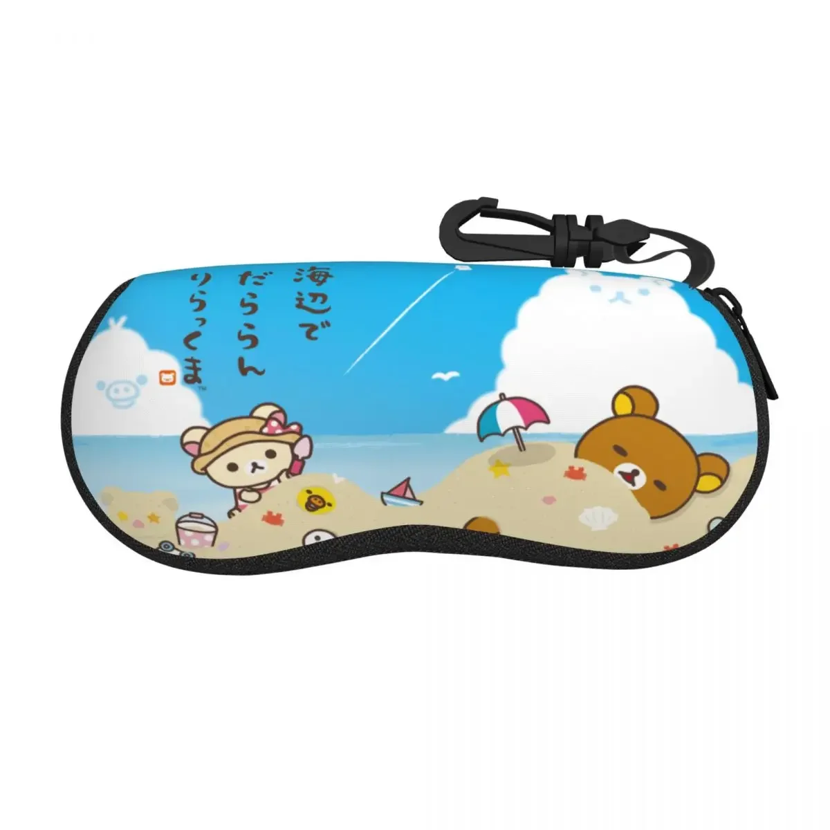 Benutzer definierte kawaii Cartoon Bär Rilakkumas Brillen etui Frauen Männer weiche Sonnenbrille Schutz box