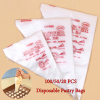 SML20 50 100PCS Disposable Pastry Bags Confectionery Equipment Pastry And Bakery Accessories Reposteria Cake Tools For Cake