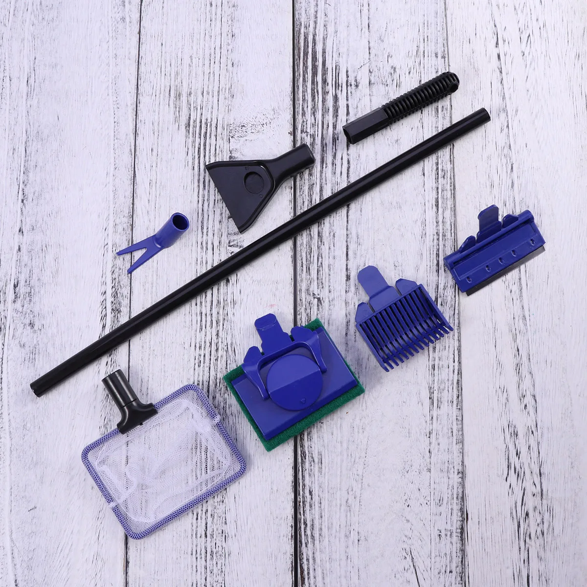 

Complete 5 in 1 Aquarium Fish Tank Cleaning Kit Easy Assemble Disassemble Effective Bottom Cleaner Fish Tank Clean Set