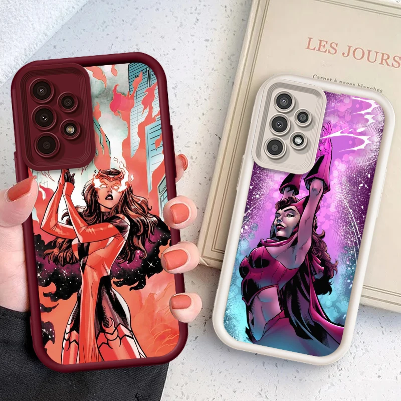 

Marvel Wanda Cool Anime For Samsung A73 A71 A54 A53 A52 A51 A33 A32 A21S A14 A13 A12 A03 A04 A05 5G Eye Ladder Back Phone Case