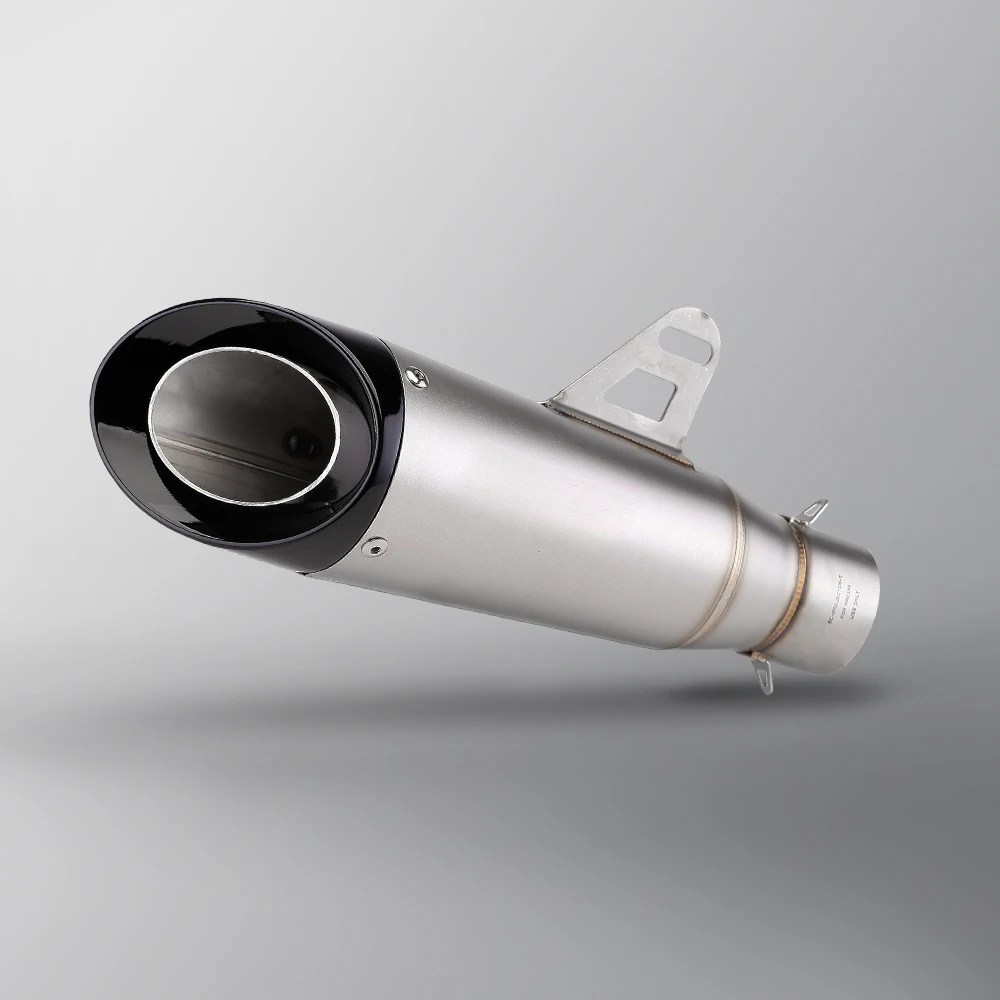 Project Motorcycle Exhaust Modified Stainless Muffler for YZF R15 FZ6 R3 MT07 ZX25R Z750 Z900 RS457 CBR300R GY6 TANK200 NMAX155