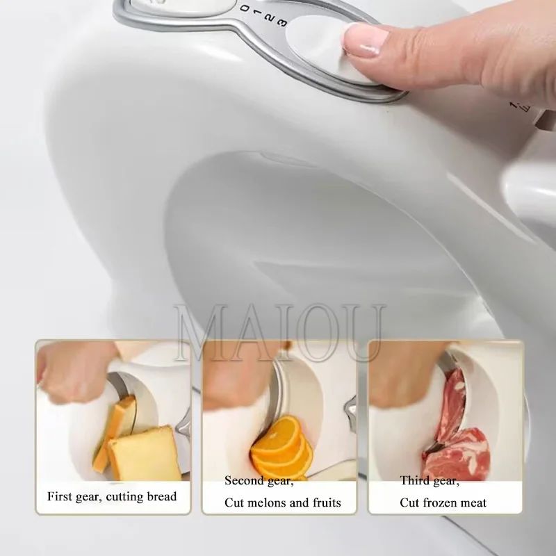 Electric Meat Cutter Slicer Folding Commercial Home Mutton Roll Frozen Ham Cheese Bread Slicing Machine