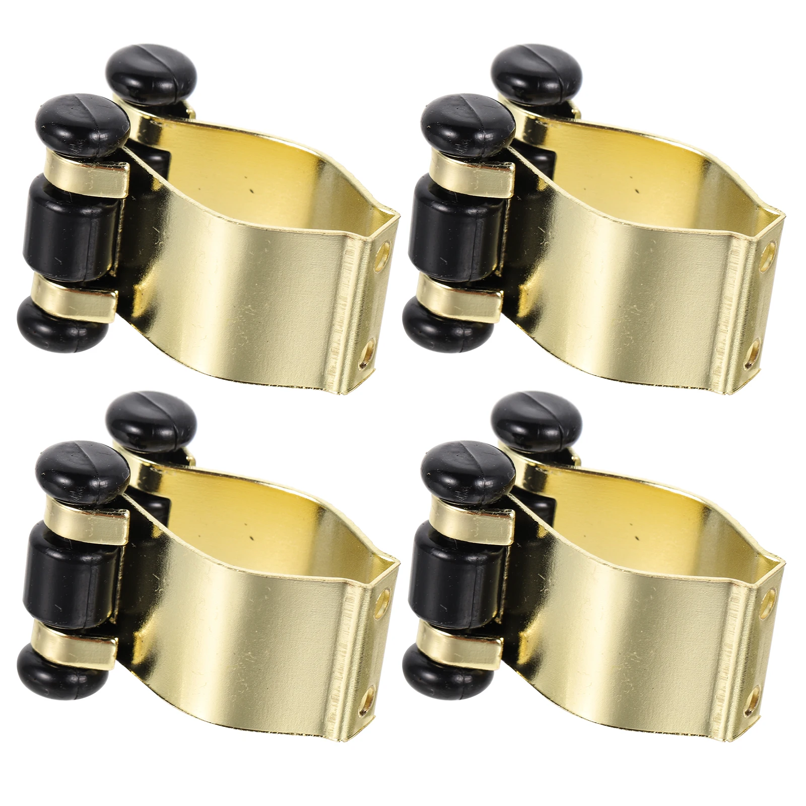 

4 Pcs Pole Clamp Fishing Rod Hanger Holder Speakers Holders for Ground Storage Rack Metal Clips