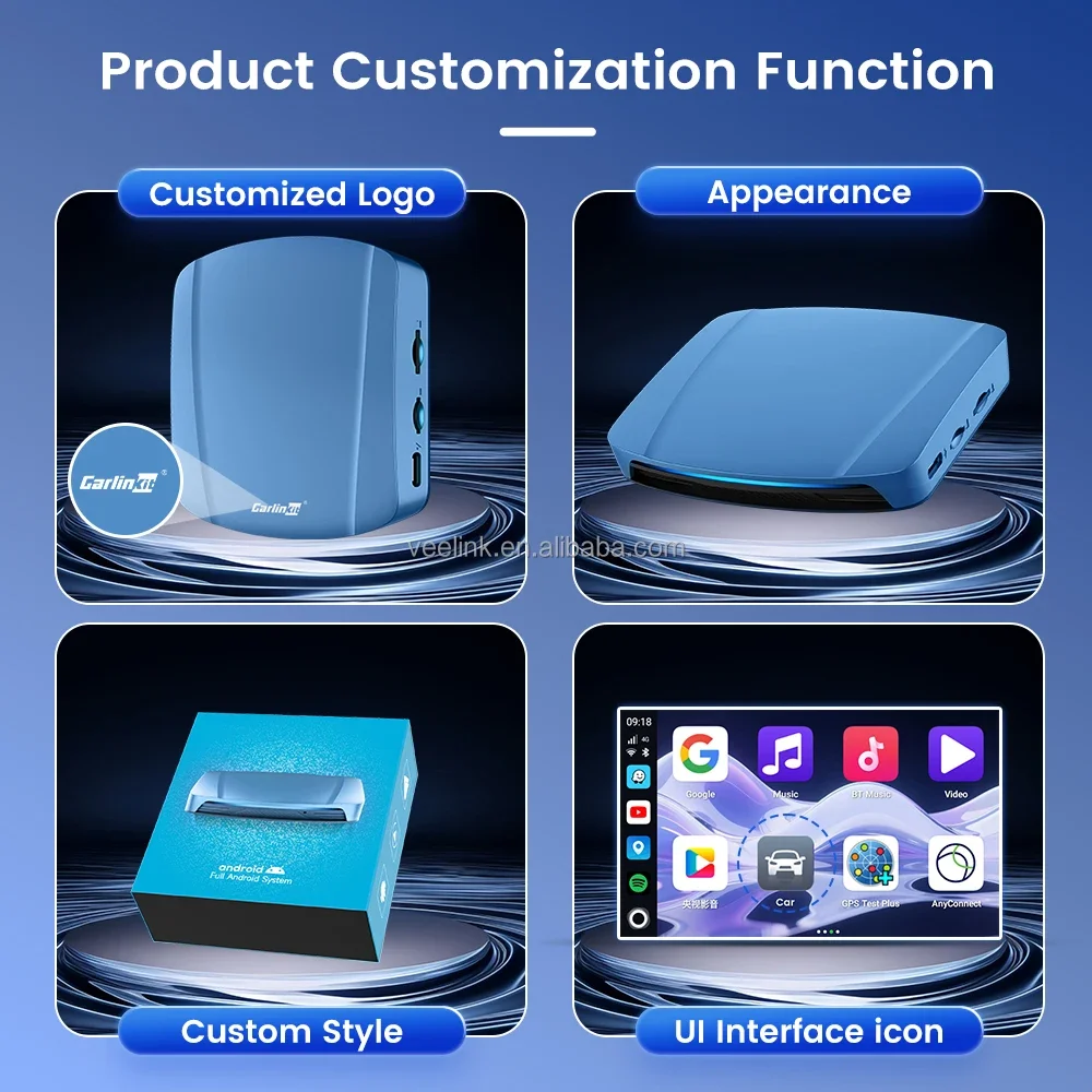 En stock carlinkit ultra Android 15 Tbox Carplay Ai Box 8g 256gb 5g 2.4g 2160p SM6350 Tv voiture jouer Aibox pour adaptateur sans fil