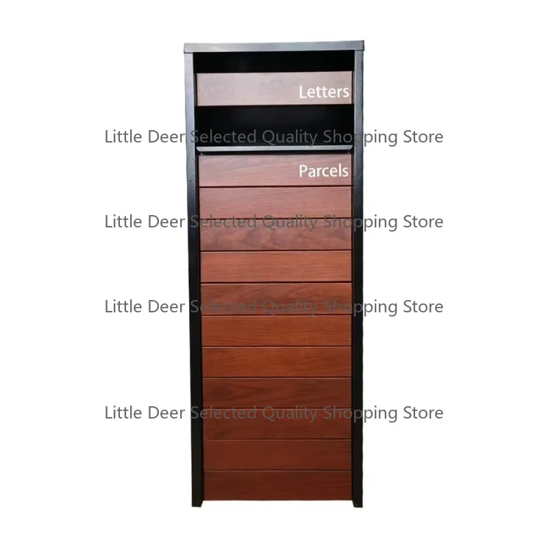 Large Outdoor Waterproof Powder Coated Freestanding Parcel Delivery Box Apartment Use Metal Steel Mailbox