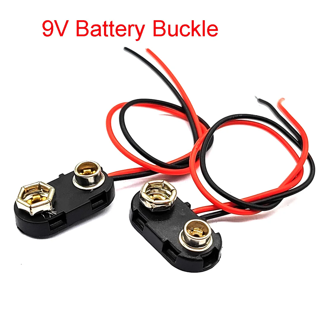 ที่ยึดแบตเตอรี่9V ที่ยึดแบตเตอรี่แบบแข็ง9V ที่ยึดแบตเตอรี่แบตเตอรี่กระดุมขนาด15ซม.