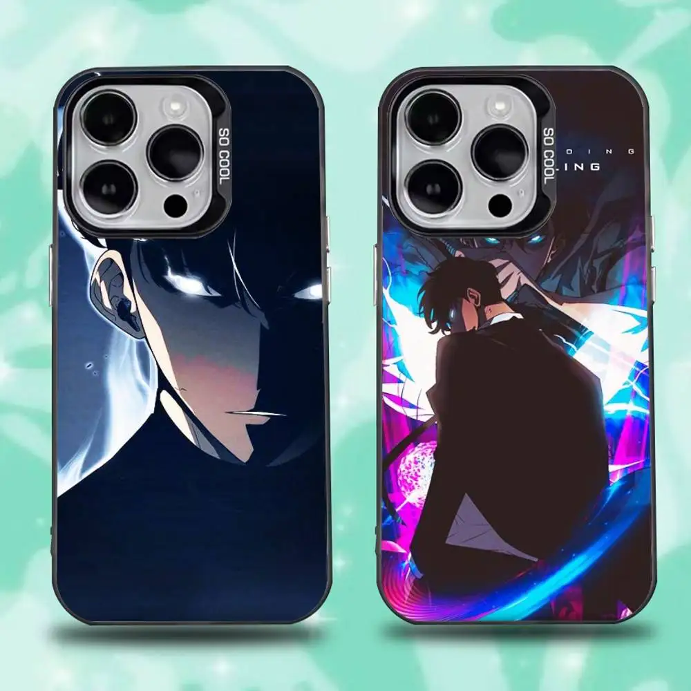 

Solo Sung Jin Woo Phone Case For iPhone 16,15,14,13,12,11,Mini,Pro,E,SE4,XS,MAX Black Candy Matte Cover