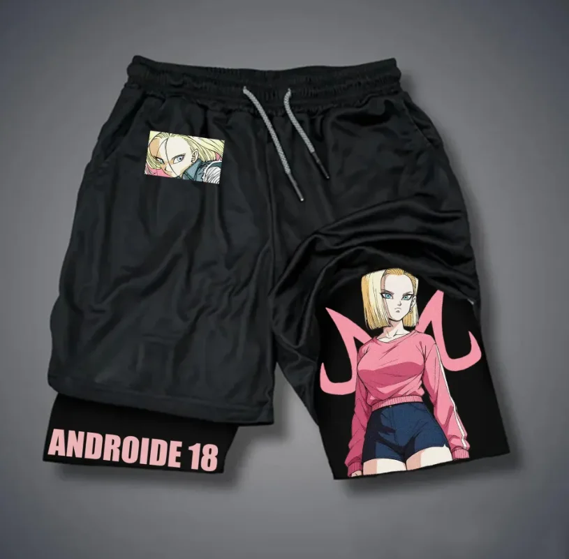 Pantaloncini Super Autorizzati Dragon Ball, pantaloni da spiaggia traspiranti ad asciugatura rapida anime, palestra in stile hip-hop retrò Y2K