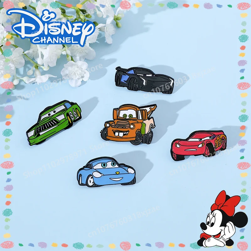 

Disney Cars Brooch Cartoon Figure Lightning McQueen Enamel Pin Metal Badge Jewelry Clothing Backpack Accessories Decoration Gift