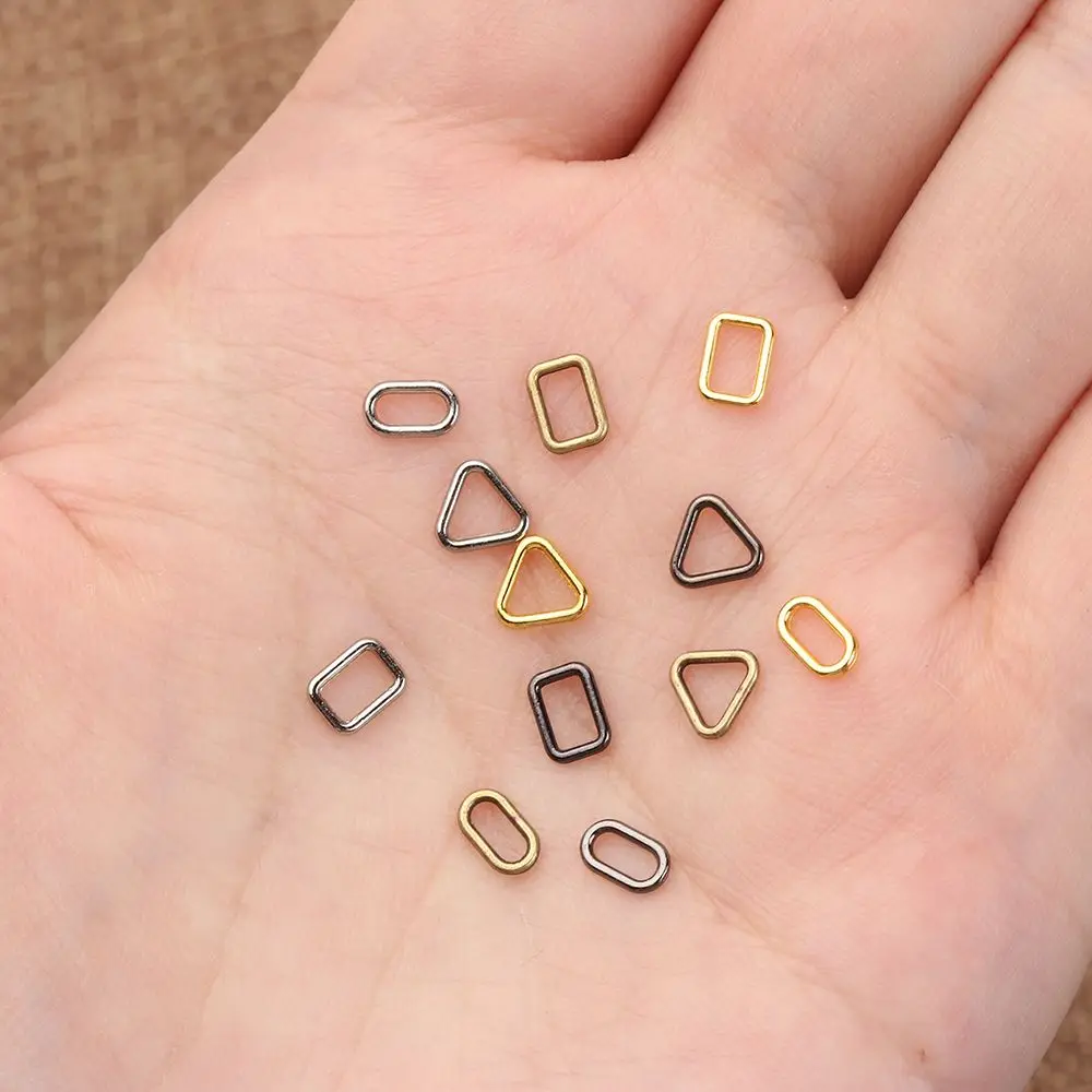 20pcs Newest Mini Ultra-small Tri-glide Square/Triangle Buttons Luggage Hardware Diy Dolls Bag Doll Bag Buckle