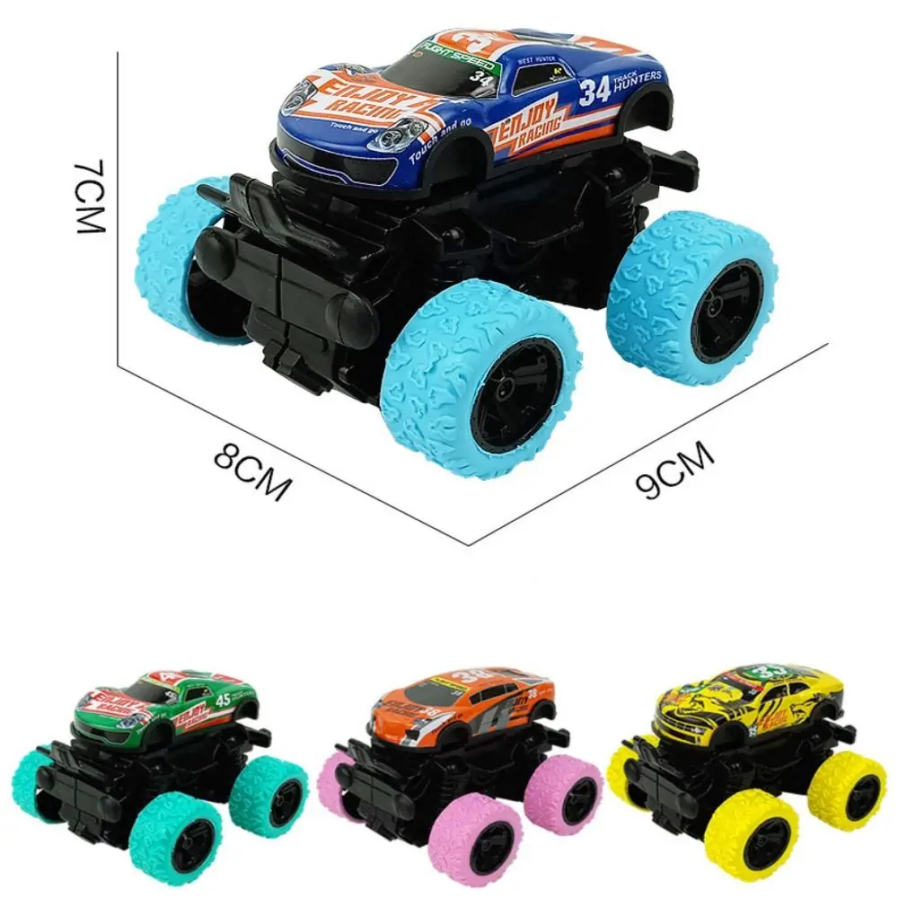 Zurückziehbares Stunt-Auto mit Allradantrieb, um 360° gedreht °   ABS-Material, Graffiti, Geländewagen, 9 Stile, Trägheitsrotation