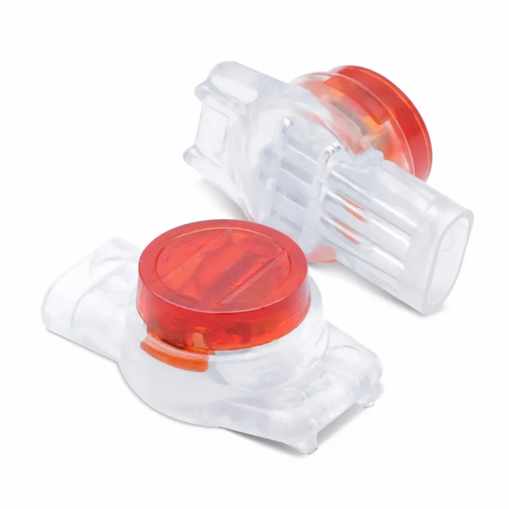 100 قطعة K3 ثلاثة أسلاك الأسلاك الفرعية PC البلاستيك النحاس النقي لخطوط الهاتف كابلات الشبكة اتصال سلكين