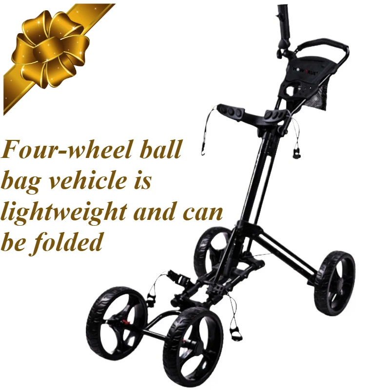 عربة حقيبة الجولف، عربة كروية بأربع عجلات، عربة قابلة للطي #1