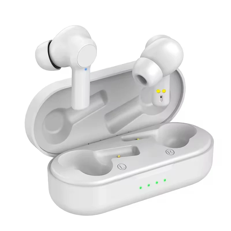 

TWS Fone Bluetooth-compatible Earphones Wireless Headset Noise Cancelling Headset with Mic Headphones for Xiaomi Huawei Oppo