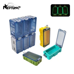 New 3Pcs Fishing Box Mini Plastic Accessories Storage Box Hook Organizer boxes Bait container Carp Lure Tool Case with Luminous