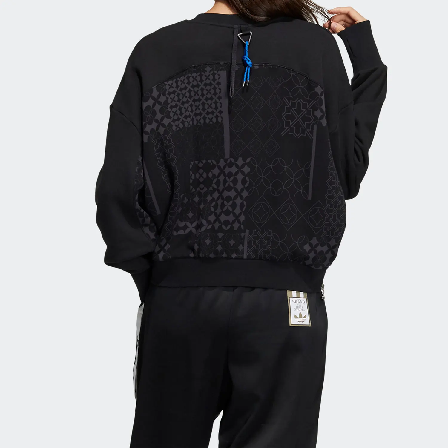 Adidas genuine CNY SWEAT CREW clover women's hoodie HD0342