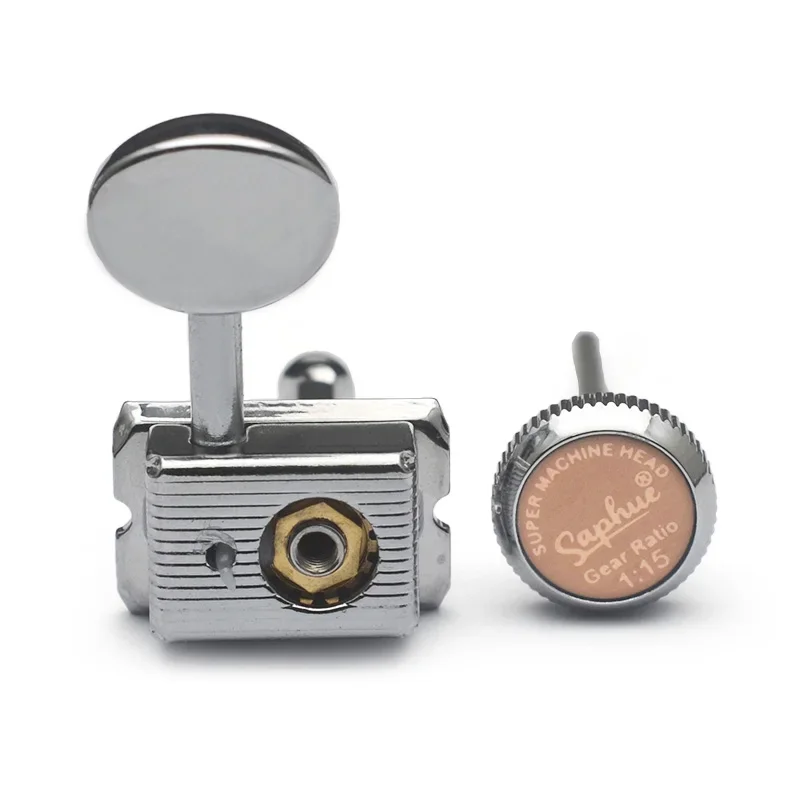 SAPHUE 6 Afinadores de Guitarra en Línea 1:15, Clavijas de Afinación con Bloqueo para Guitarra Vintage, para Guitarra Eléctrica o Acústica