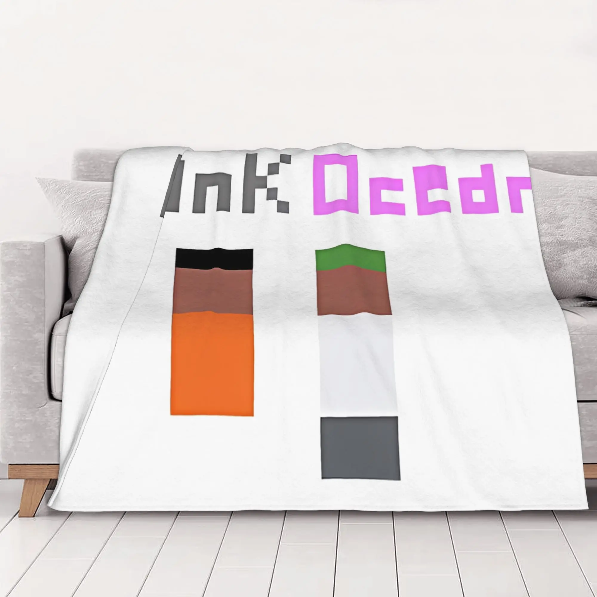 1PC 8 Bit Characters Frank O-Oceans home room decorations Winter Blankets for Adults Bedding Home Interior Sofa Knee