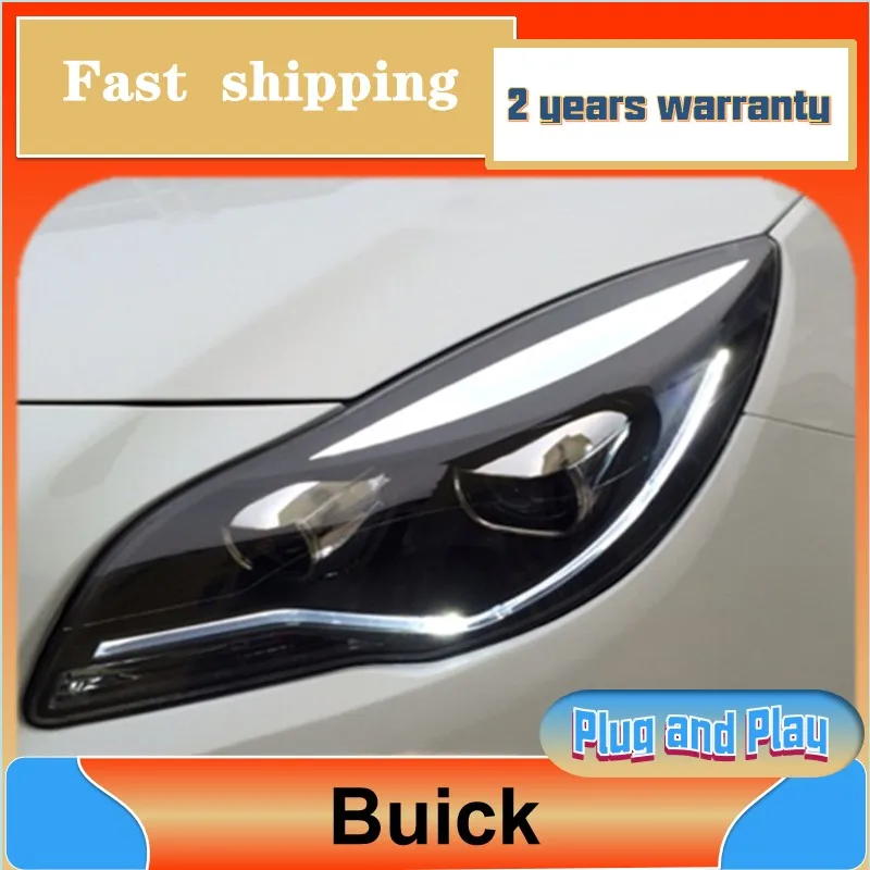 

Car Styling for Buick Regal Headlight 2014 2015 2016 Insignia Headlight Verano Opel DRL Turn Signal Low High Beam Projector Lens