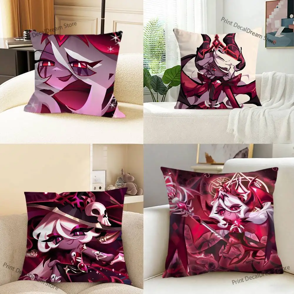Dark E-Enchantress Cookie Run Cushion For Bedroom Car Coffee Shop Room and Living Room Sofa Decorative Pillow Cover Case