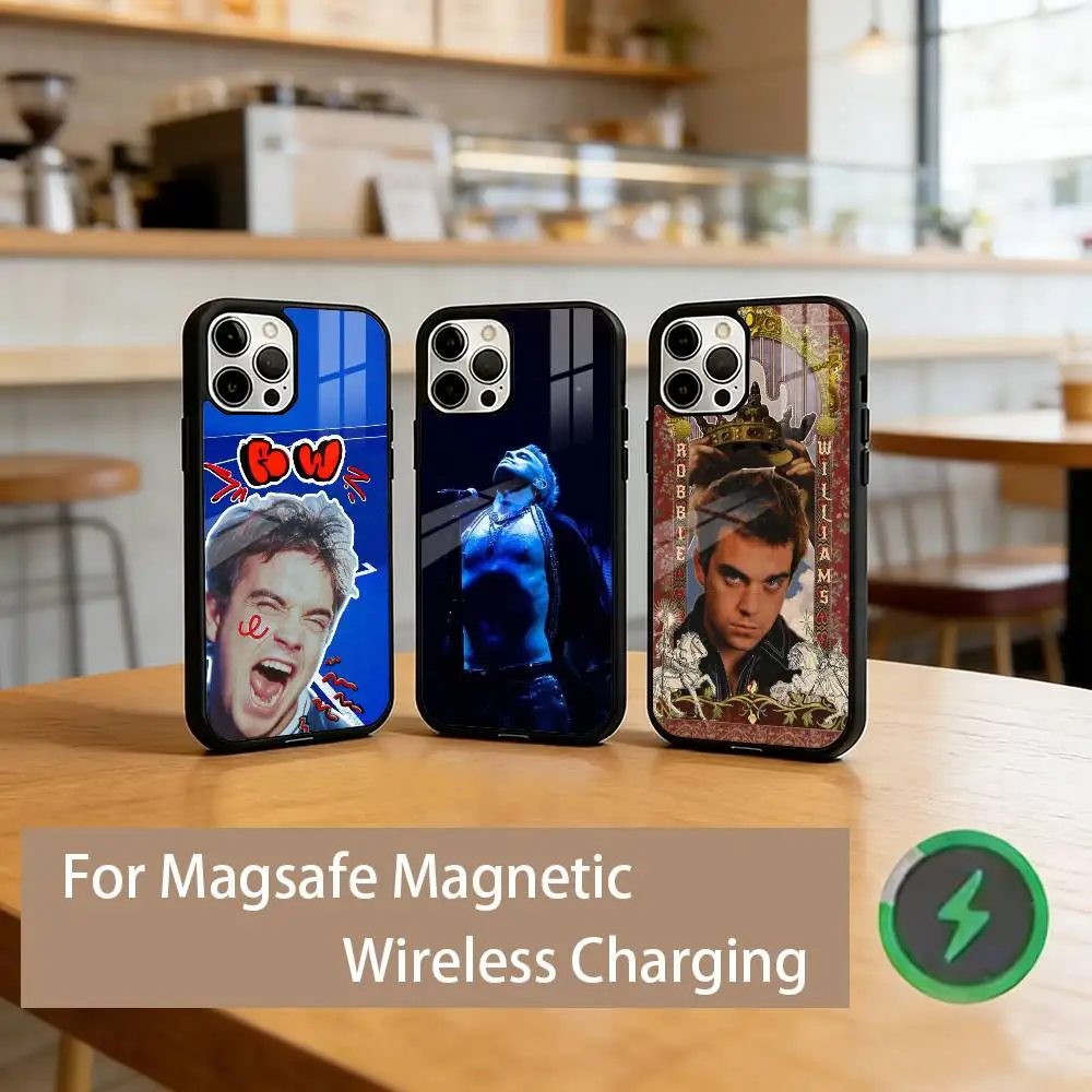 

R-Robbie W-Williams Singer Phone Case For iPhone17,16,15,14,13,12,11 Plus,Pro Magnetic For Magsafe Wireless Charging