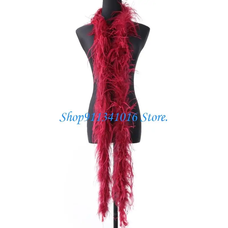 

Ostriches Plumage Accent Scarf For Dance Costume And Home Decoration
