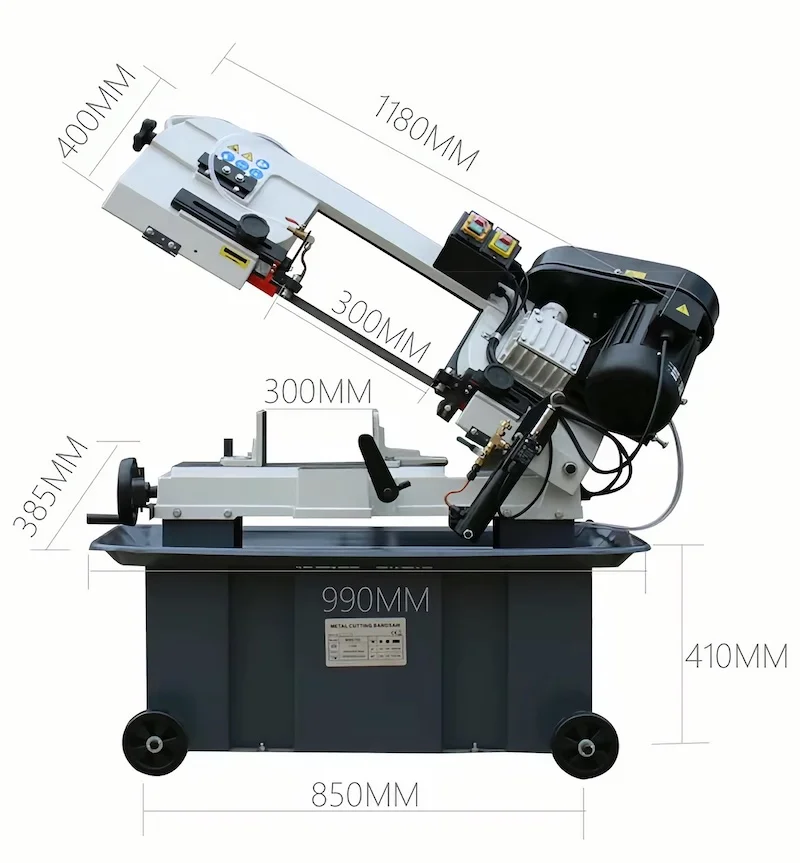 Band Saw Machine Small Curve Cutting Machine Electric Wire Saw Woodworking Tools Household 9 Inch Mini Multi-Function Cutting