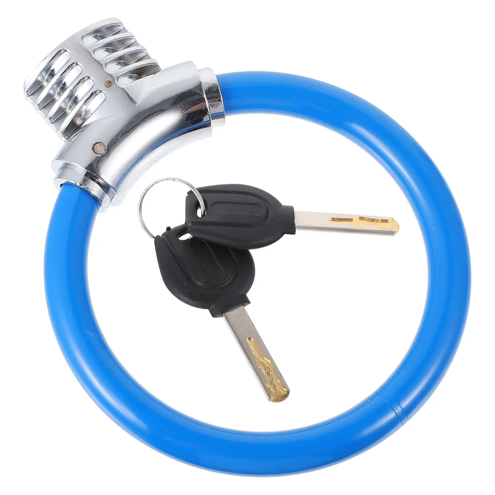 

Mini Ring Zinc Alloy Ring Shaped Lock PVC Coated Steel Cable Anti Bike Security Lock Theft Bike Security Door Hardware